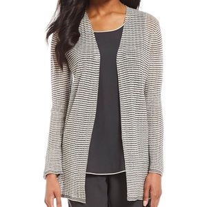 Eileen Fisher Petite Woman’s Striped Cardigan